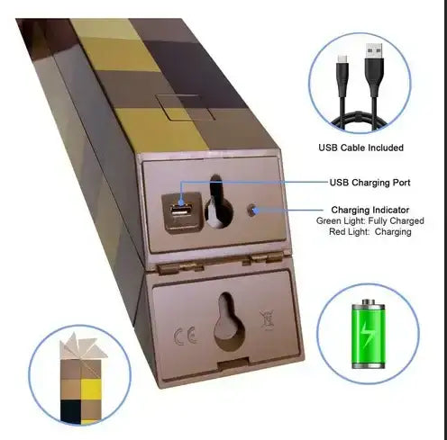 Antorcha de minecraft Recargable